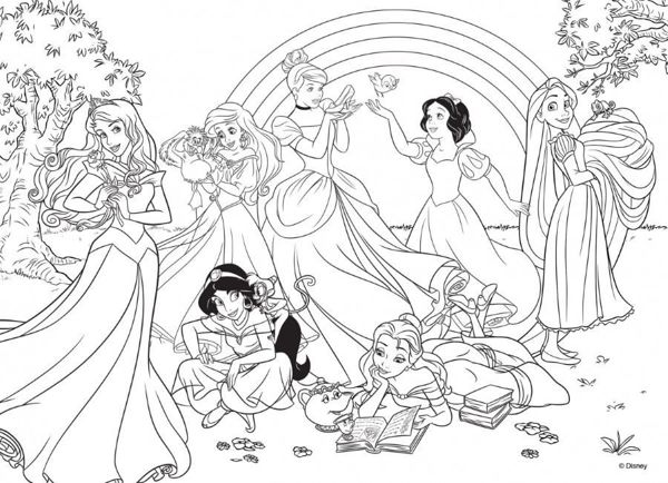 Lisciani Παζλ Διπλής Όψης Maxi 24 Κομμάτια Πριγκίπισσες Disney 70x50cm για Παιδιά 3+ Ετών
