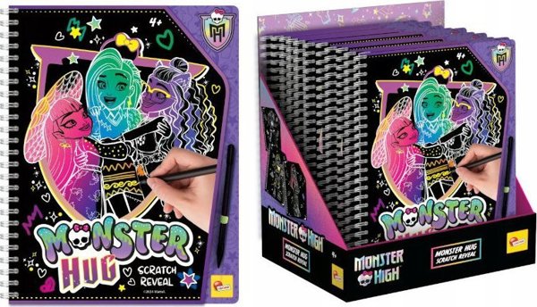 Lisciani Monster High Σημειωματάριο Ξυσίματος Αποκάλυψης για Παιδιά 5+ Ετών