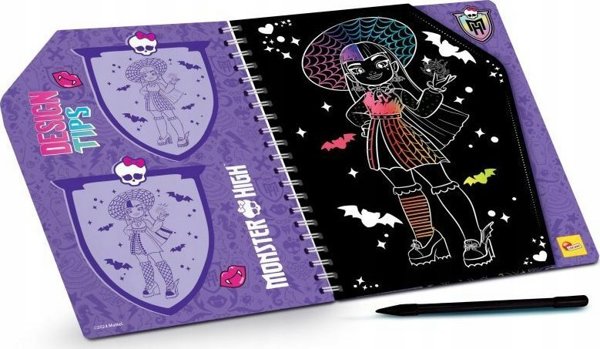 Lisciani Monster High Σημειωματάριο Ξυσίματος Αποκάλυψης για Παιδιά 5+ Ετών