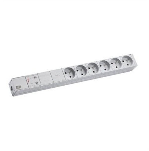 Listwa 19-gniazdowa BACHMANN 1U 6xUTE 1xGVS, 2 m