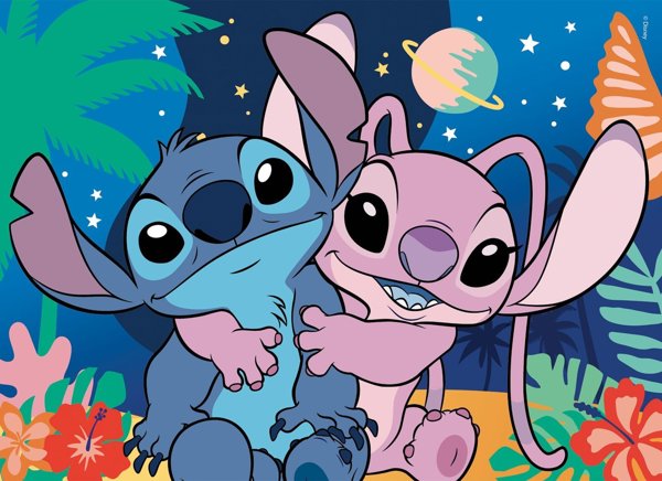 Lisciani Disney Παζλ Lilo & Stitch, 24 Κομμάτια, Παιδικό Παιχνίδι Συναρμολόγησης