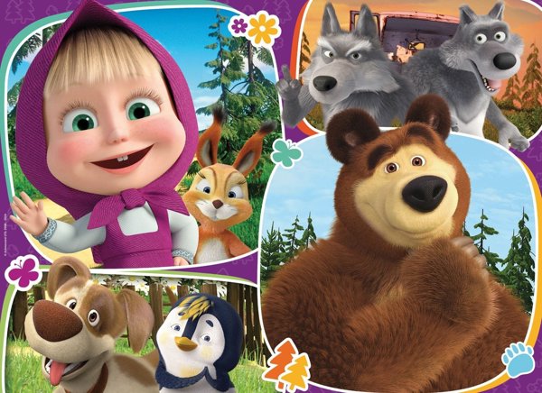 Lisciani Παζλ Masha And The Bear Maxifloor 24 Κομματιών για Παιδιά