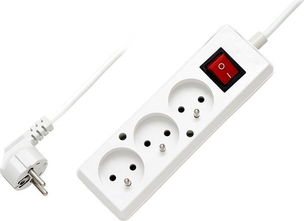 Πολύπριζο Blow 3 πρίζες με γείωση 3m 3x1mm λευκό