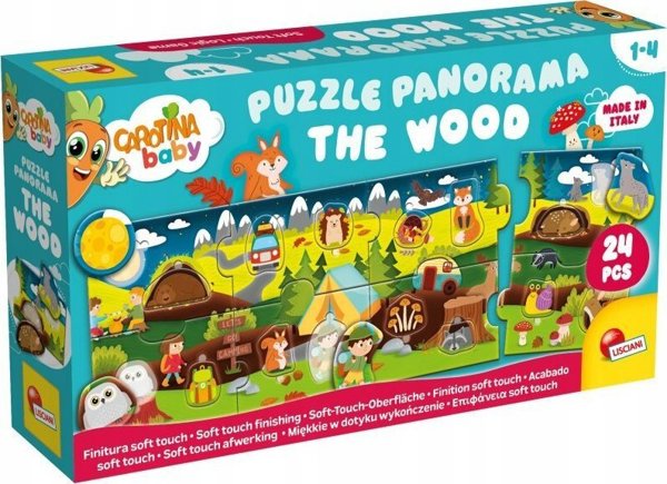 Lisciani Carotina Baby Puzzle Πανοραμικό - Δάσος, Εκπαιδευτικό Παζλ για Νήπια