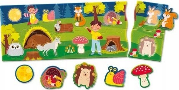 Lisciani Carotina Baby Puzzle Πανοραμικό - Δάσος, Εκπαιδευτικό Παζλ για Νήπια