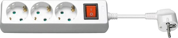 Λίστα τροφοδοσίας MicroConnect 3 πρίζες 3 μ. λευκό (GRU0033WS)