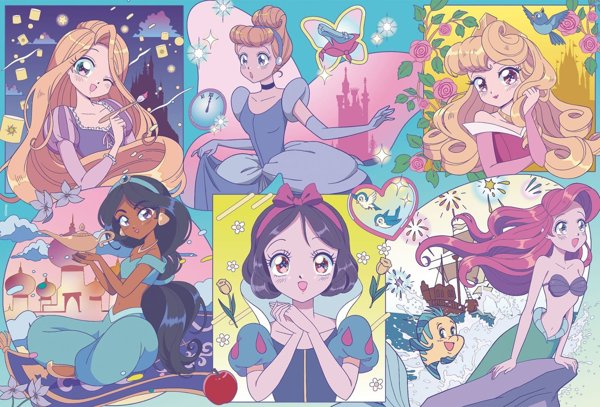 Lisciani Παζλ Disney Princess Manga 250 Κομμάτια - DF Plus