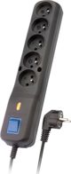 Listwa zasilajaca Lestar LF-530WA 5+ przeciwprzepietiowa 5 gniazd 3 m czarna LF530WAGABL3m