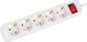 Πολύπριζο Lanberg PS1-05F, 5 Υποδοχές Schuko, Μήκος Καλωδίου 3m, Λευκό