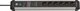 Brennenstuhl Premium Protect Line Πολύπριζο Ασφαλείας 6 Θέσεων, Προστασία Υπερτάσεων 60.000A, Καλώδιο 3m, Μαύρο/Ασημί