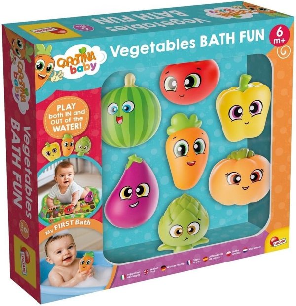 Lisciani Carotina Baby - παιδικό παιχνίδι μπάνιου με λαχανικά 13705