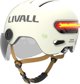 Livall Smart Κράνος L23 με LED Φωτισμό, SOS Ειδοποίηση & Προστατευτική Ζελατίνα, Λευκό, 54-58cm