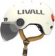 Livall Smart Κράνος L23 με LED Φωτισμό, SOS Ειδοποίηση & Προστατευτική Ζελατίνα, Λευκό, 54-58cm