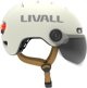 Livall Smart Κράνος L23 με LED Φωτισμό, SOS Ειδοποίηση & Προστατευτική Ζελατίνα, Λευκό, 54-58cm