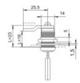 LOB Zamek kasetowy ZKP-61 A1 chrom