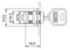 LOB Zamek kasetowy ZKP-61 A1 chrom