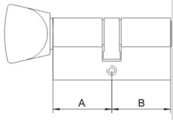 LOB Wkladka bebenkowa z galka WG-54 40x30mm nikiel WG-41N