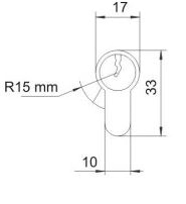 LOB Wkladka asymetryczna bebenkowa 30x35mm nikiel WK 31/36N