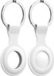 Loco Θήκη από σιλικόνη Loco Dot Silicone Apple AirTag Λευκό