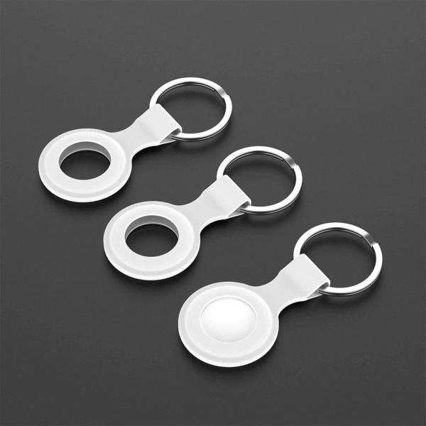 Loco Θήκη από σιλικόνη Loco Dot Silicone Apple AirTag Λευκό