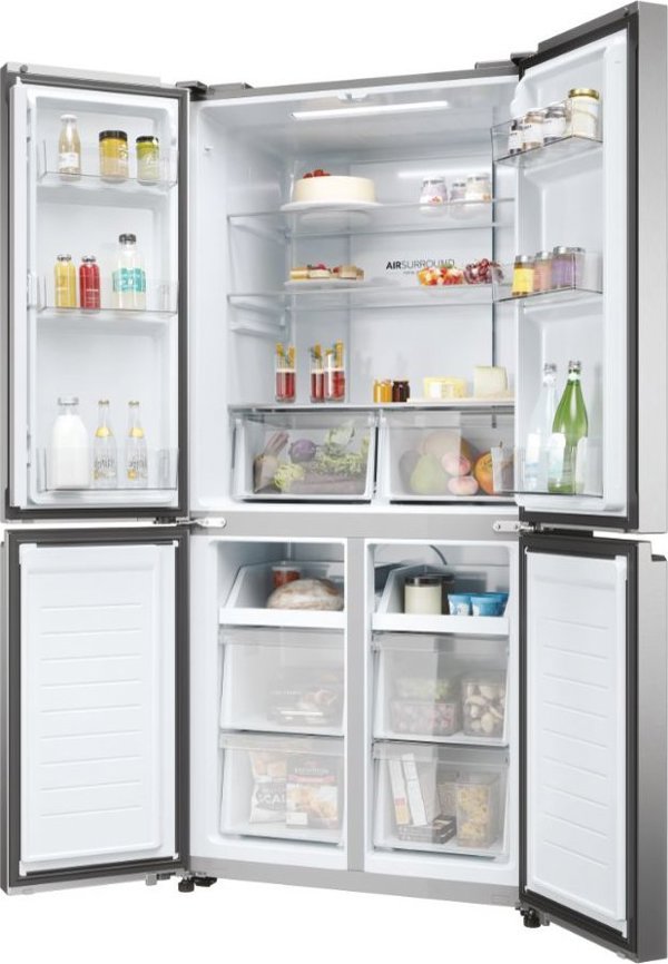 Haier ψυγείο συνδυασμένο Haier HCR3818ENMM 182cm ατσάλι