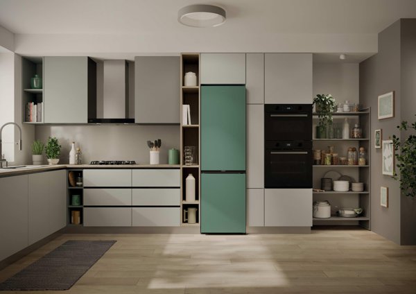 Candy ψυγείο Candy CNCQ2T518EG ελεύθερης τοποθέτησης 279 l, πράσινο