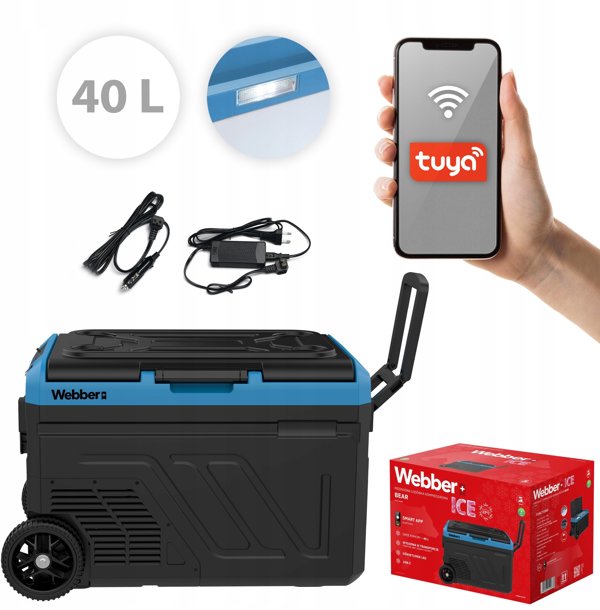 Lodowka kompresorowa zamrazarka turystyczna samochodowa 12V/230V 40L Smart