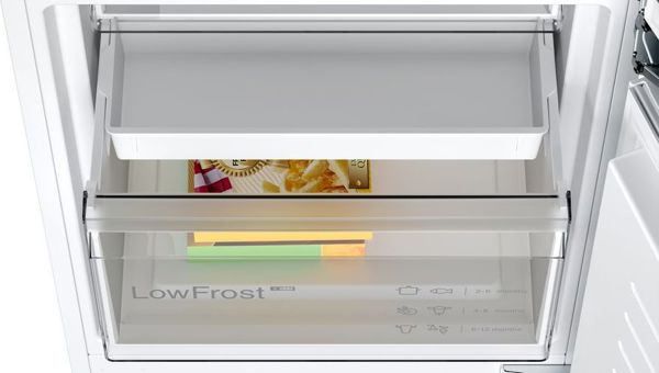 Bosch KIV86VFE1 Εντοιχιζόμενο Ψυγείο με Καταψύκτη LowFrost, Ενεργειακή Κλάση E, Λευκό