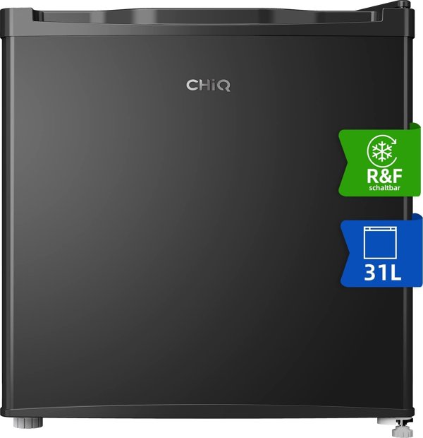 Lodowka CHiQ CHiQ CSD31D4E minibar, 31 litro, 2 przyjárdky, -24 °C az +10 °C, mrazak - lednice, 41 dB