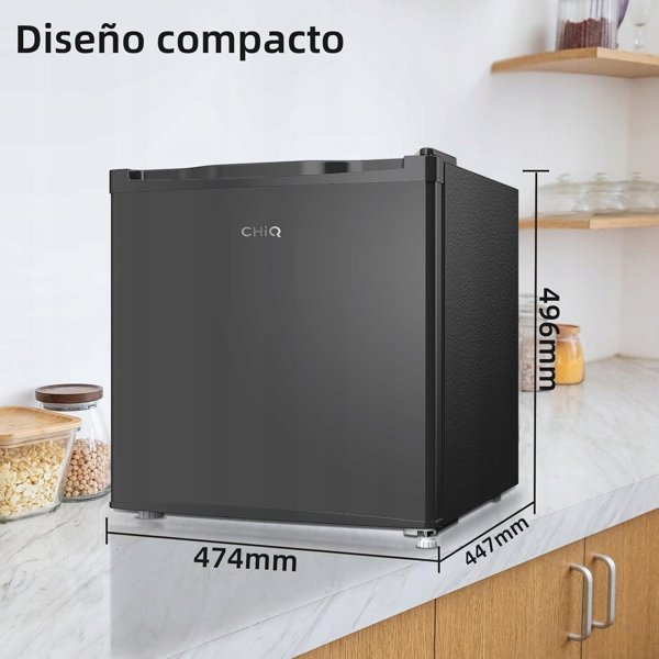 Lodowka CHiQ CHiQ CSD31D4E minibar, 31 litro, 2 przyjárdky, -24 °C az +10 °C, mrazak - lednice, 41 dB