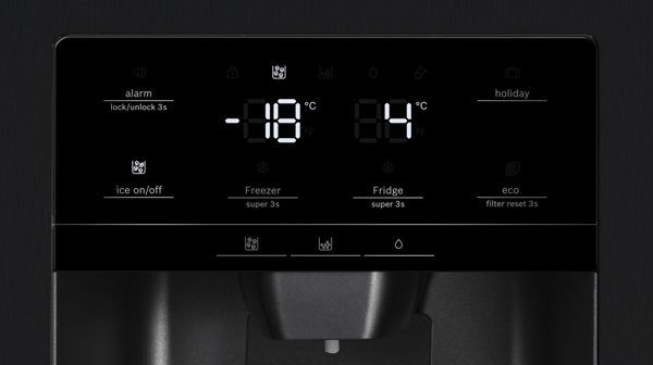 Ψυγείο Bosch Bosch Serie 6 KAD93ABEP ψυγειοκαταψύκτης με αμφίδρομο άνοιγμα Ελεύθερο 562 l E Μαύρο