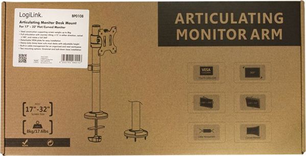 LogiLink Επιτραπέζια βάση για οθόνη 17" - 32" (BP0108)