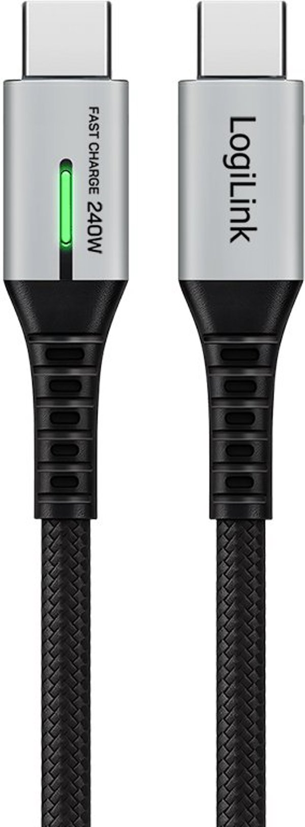 LogiLink USB-C 20 Gb/s, 240W 2.0m w oplocie czarny