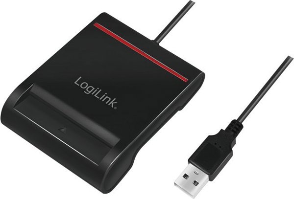 LogiLink CR0047 Smart Card Reader USB 2.0 - Μαύρο
