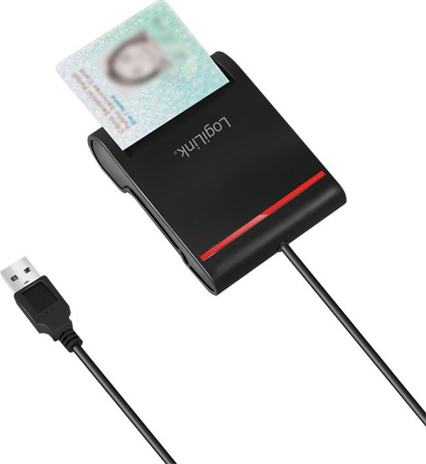 LogiLink CR0047 Smart Card Reader USB 2.0 - Μαύρο