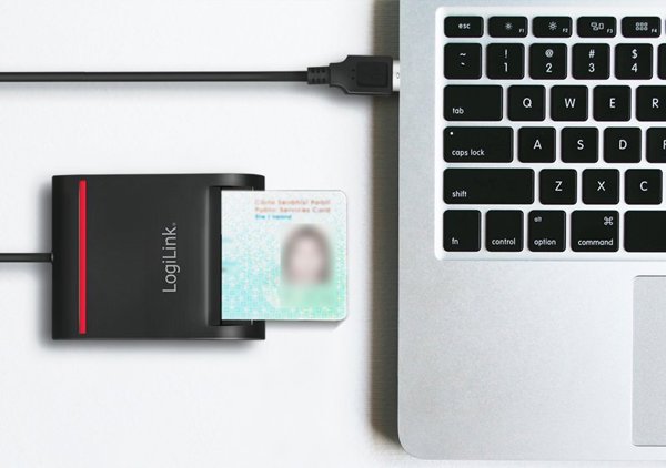 LogiLink CR0047 Smart Card Reader USB 2.0 - Μαύρο