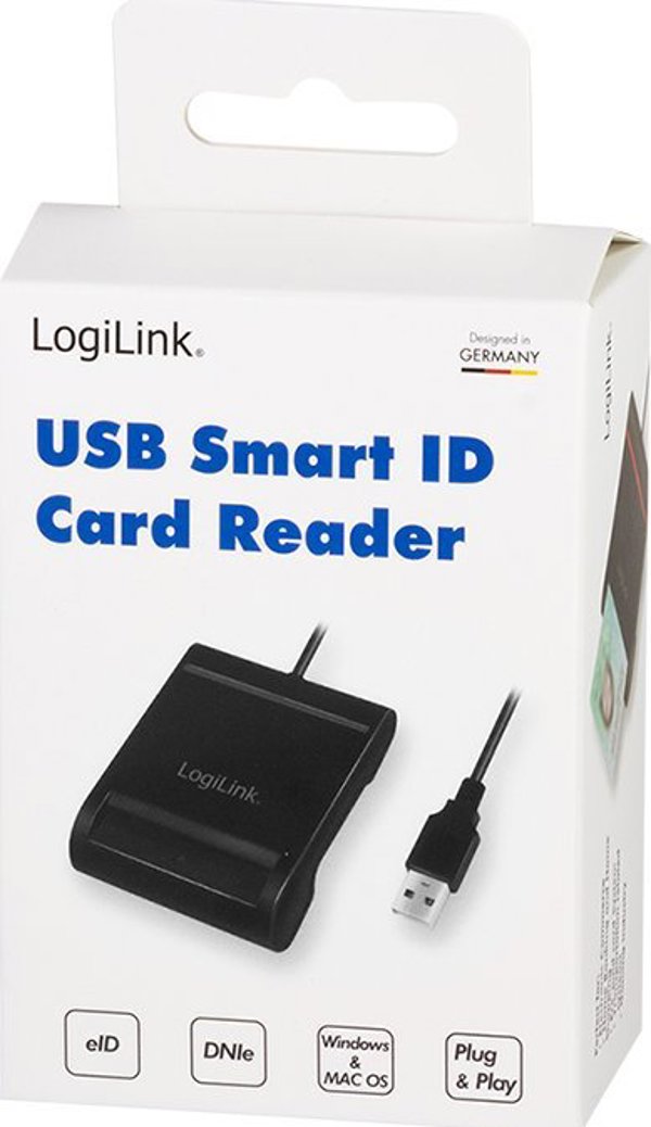 LogiLink CR0047 Smart Card Reader USB 2.0 - Μαύρο