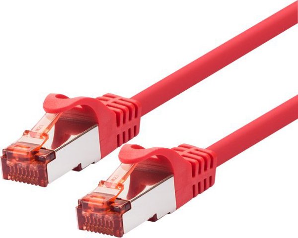 LOGON TCF66F003R kabel sieciowy Czerwony 0,3 m Cat6a F/UTP (FTP)