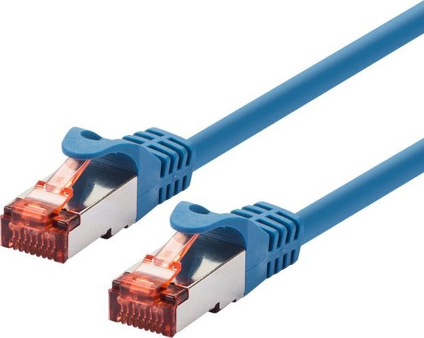 LOGON TCF66F015B kabel sieciowy Niebieski 1,5 m Cat6a F/UTP (FTP)