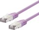 Καλώδιο Δικτύου LOGON TCR55SS003V Cat5e S-FTP, 0.3m, Μωβ
