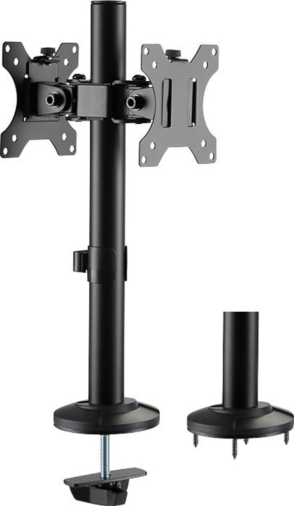 LogiLink BP0109 Επιτραπέζια Βάση για 2 Οθόνες 17"-32" με Διαχείριση Καλωδίων