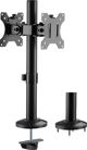 LogiLink BP0109 Επιτραπέζια Βάση για 2 Οθόνες 17"-32" με Διαχείριση Καλωδίων