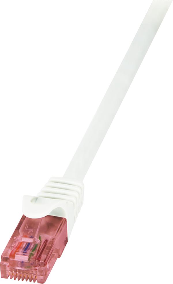 LogiLink Patchcord Primeline U/UTP Cat6 0.5m λευκό (CQ2021U)