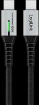LogiLink USB-C 20 Gb/s, 100W 1.5m w oplocie czarny