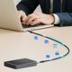 LogiLink USB-C 20 Gb/s, 100W 0.3m w oplocie czarny