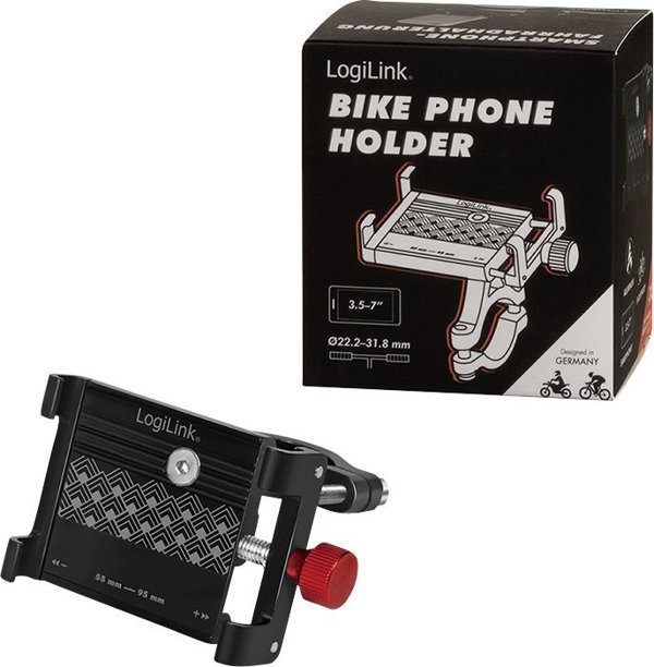 LogiLink AA0146 παθητική βάση για κινητό τηλέφωνο/Smartphone Μαύρο, Κόκκινο