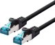 LOGON Καλώδιο Δικτύου Cat5e F/UTP, TCR55SS003BL, 0.3m, Μαύρο