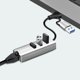 LogiLink USB 3.2 Gen 1 Hub με 3 Θύρες USB-A και 1 Θύρα Ethernet RJ45, Ασημί