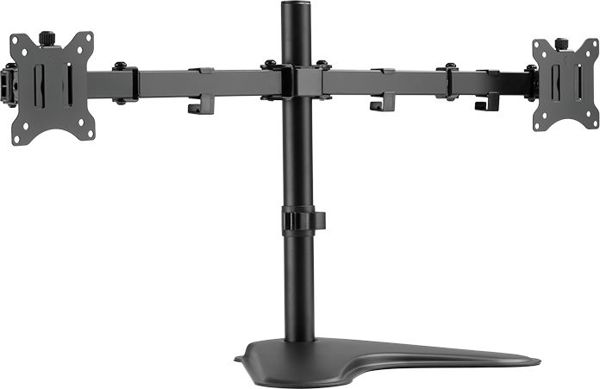 LogiLink BP0099 Επιτραπέζια Βάση για 2 Οθόνες 13"-32", VESA 75x75/100x100, Μαύρη