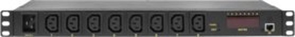 LogiLink Πολύπριζο Rack 19" με Μονάδα Ελέγχου Διανομής Ισχύος (PDU) 8 Θέσεων ZUB